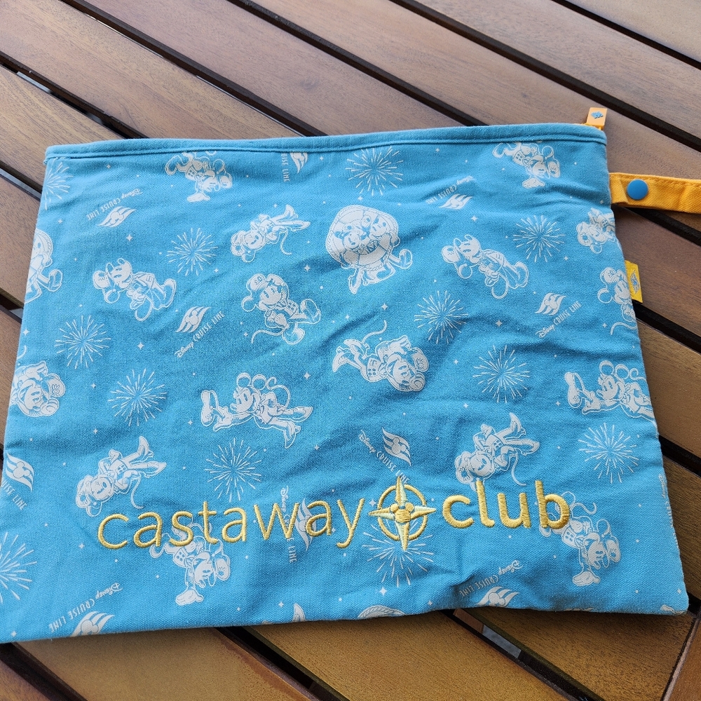 Disney Castaway Club Blue Wet Bag